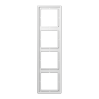 JUNG LS 990 Белая Рамка 4-ая