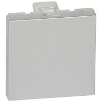 Legrand Mosaic Заглушка, 2 модуля, алюминий