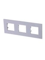 ABB NIE Zenit Бел Рамка 3-я 2+2+2 мод
