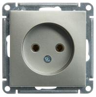 Systeme Electric Wessen 59 Шампань Розетка б/з без шторок, 16А