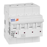 КЭАЗ OptiDin BM63 Автоматический выключатель 4P 10А C 4,5кА AC (BM63-4C10-4,5-УХЛ3)
