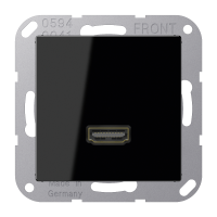 JUNG A 500 Черная Розетка HDMI 1-ая