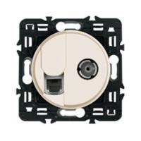 Legrand Celiane Беж Накладка блока комп. + TV розетки