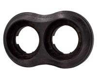 BIRONI Пиластро Бук Угольно-черный Рамка 2-ая (накладной монтаж)