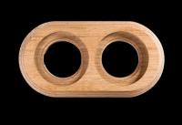 BIRONI Бук Натурель Рамка 2-ая для монтажа с декоративной трубой (1 выход)