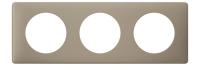 Legrand Celiane2 Перкаль Грэй Рамка 3-ая (2+2+2 мод)