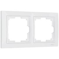 Рамка из поликарбоната на 2 поста Snabb Basic белый W0022001