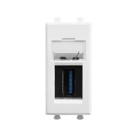 DKC Avanti Белое облако Розетка тип А-А USB 3.0 1 модуль