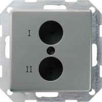 Gira E22 Сталь Аудиорозетка