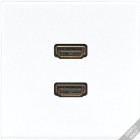 JUNG 2 x HDMI, слоновая кость