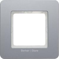 Berker Q.7 Алюминий, струйная обработка Рамка 1-местная