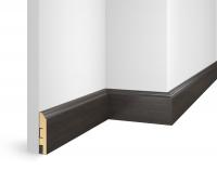 Плинтус ЕP07 NanoFlex, дуб Бархатный, 80x16x2400 мм, МДФ