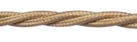 BIRONI Песочное золото матовый Витой провод 2*0,75 10м BIRONI Песочное золото матовый Витой провод 2*0,75 10м