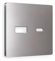 Лицевая панель ALFA (Сталь матовый) для розетки 2USB тип A+C QUANT AP5110