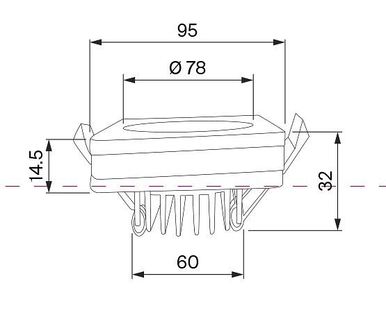 Встраиваемый светильник DL2001-L12B Maytoni Phanton