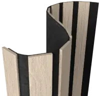 Акустическая панель FLEX Ясень Кристалл 2750×600 мм рейка 40х6 мм