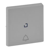 Legrand Valena LIFE Алюм Клавиша выключателя кнопочного с подсветкой с символом "звонок"