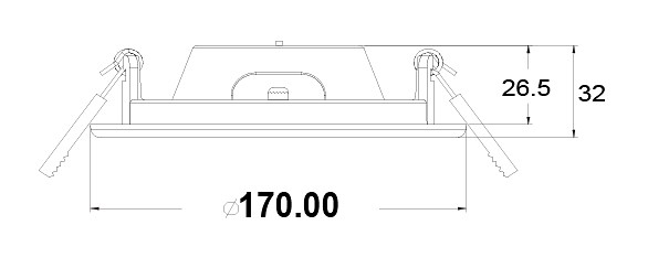 Встраиваемый светильник DL016-6-L12W Maytoni Stockton