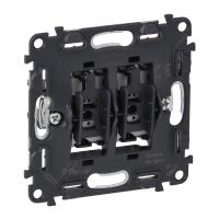 Legrand Valena Мех IN'MATIC Выключатель кнопочный 2-клавишный 6А 250В