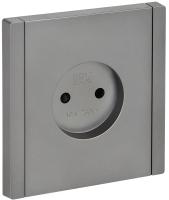 IEK FORTE&PIANO Сталь Розетка б/з со шт винтовое крепление 10А FP517