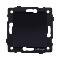 Выключатель 1-клавишный перекрестный 10А/250В, изогнутый, черный Kollinger REA-R-006BK для Aspekt, Eleganz, Reflex
