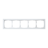 Systeme Electric ArtGallery Pure Матовое органическое стекло Белый Рамка 5-ая