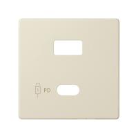 Simon S82 Накладка для зарядного устройства USB A+C цвета слоновая кость