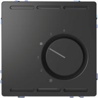 SE Merten D-Life Антрацит Терморегулятор с центральной платой с переключателем конт.24В