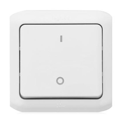 Legrand Quteo Белый Выключатель двухполюсный IP44