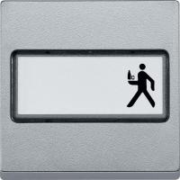 SE Merten SM Алюминий Клавиша 1-ая, с полем для надписи