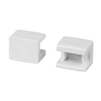 Arlight Заглушка PLINTUS-FANTOM-BENT WHITE глухая (Пластик)