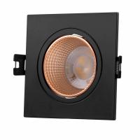 DK3071-BBR Встраиваемый светильник, IP 20, 10 Вт, GU5.3, LED, черный/бронзовый, пластик