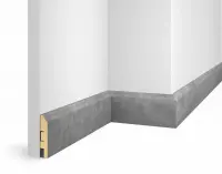Плинтус VP07, Бетон, 80x16x2400 мм, МДФ