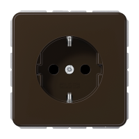 JUNG CD 500/CD plus Коричневая Розетка с/з безвинт. зажим