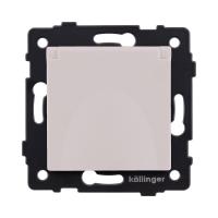 Розетка штепсельная SCHUKO 16A/250 В с крышкой, кашемир матовый Kollinger REA-006CM для Aspekt, Eleganz, Reflex