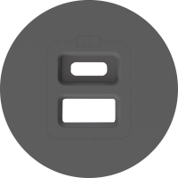 Donel Накладка для розеток USB, матовый шоколад, серия D16, DO28642