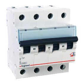 Legrand TX3 Автоматический выключатель 4P 6A (B) 6000