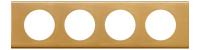 Legrand Celiane Золото Рамка 4 поста (8 модулей)