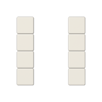 JUNG комплект накладок 4гр слоновая кость