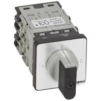 Legrand Переключатель на 2 направления с положением ''0'', 90° PR 12 4П 8 контактов крепление на дверце