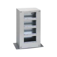 Simon Cima 500 Сталь Башня двусторонняя на 4 модуля, 168х133х298,5мм, опора 133х221мм