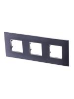 ABB NIE Zenit Сталь Рамка 3-я 2+2 +2 мод