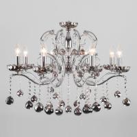 Подвесная люстра с хрусталем 10107/8 хром Eurosvet Brezza