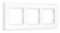 Рамка ALFA Arctic (Белый Стекло органическое) 3-ая AF580103