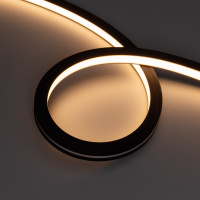 Arlight Лента герметичная NOVA-TOP-BLACK-A120-16x15mm 24V Warm3000 (10 W/m, IP67, 2835, 5m, wire x2) (Вывод боковой, 5 лет)