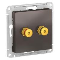 SE AtlasDesign Мокко Аудиорозетка двухместная