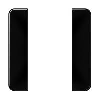 JUNG комплект накладок 1гр черный