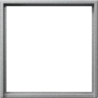 Gira System 55 Алюминий Адаптерная рамка для приборов с накладкой 50*50 мм