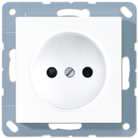 JUNG A 500 Белая Розетка б/з винт. зажим