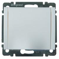 Legrand Galea Life Белый Розетка с/з, с крышкой, с защитными шторками